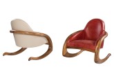 Кресло-качалка Crve из древесины грецкого ореха.