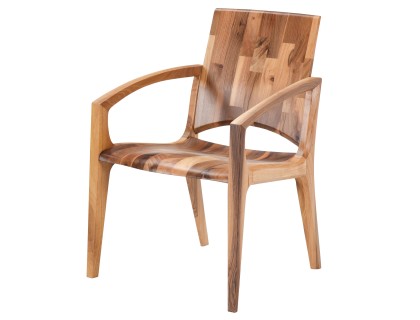 Ортопедическое кресло Evr из древесины грецкого ореха. 