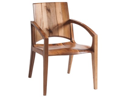Ортопедическое кресло Evr из древесины грецкого ореха. 