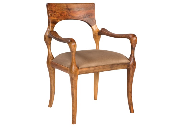 Стул-кресло RV из древесины грецкого ореха.