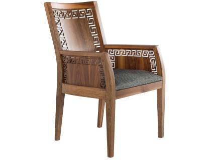 Стул-кресло Vrsc из древесины грецкого ореха.  