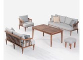 Деревянный дизайнерский комплект диванов  Oslo