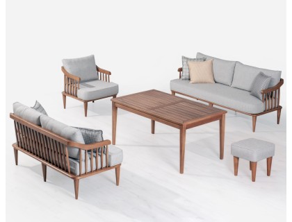 Деревянный дизайнерский комплект диванов  Oslo 