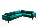 Угловой диван в стиле Капитоне Sezen